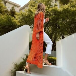 NWT Crochet Coverup or Duster L